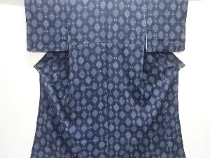 大正ロマン　斜め格子に絣柄着物